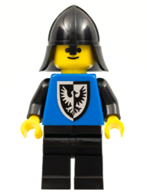 Black Falcon - Black Legs, Black Neck-Protector, Shield Bottom Round (Reissue) (cas101b)