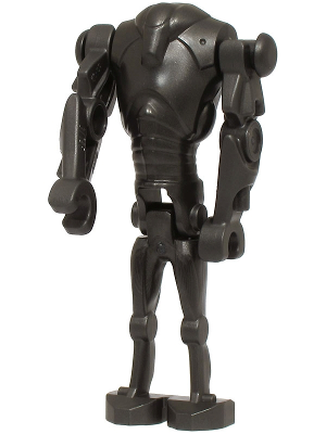Super Battle Droid - Pearl Dark Gray, Narrow Head, Chest Light Indent (sw1321)