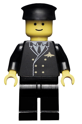 Airport - Pilot, Black Legs, Black Hat (air002)