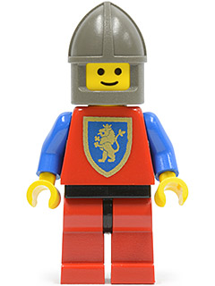 Crusader Lion - Red Legs with Black Hips, Dark Gray Chin-Guard (cas119)