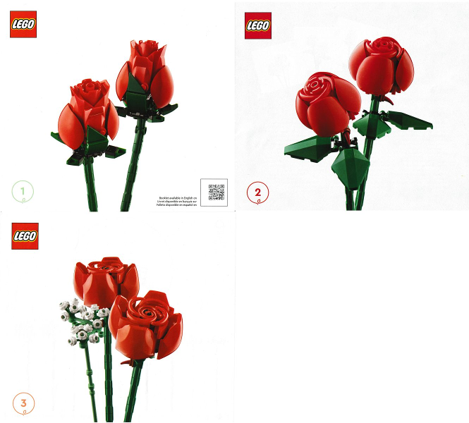10328 Bouquet of Roses (Used) LEGO Botanicals