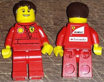 F1 Ferrari Pit Crew Mechanic - with Torso Stickers (rac051s)