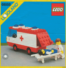 6688 Ambulance (Used) LEGO Town