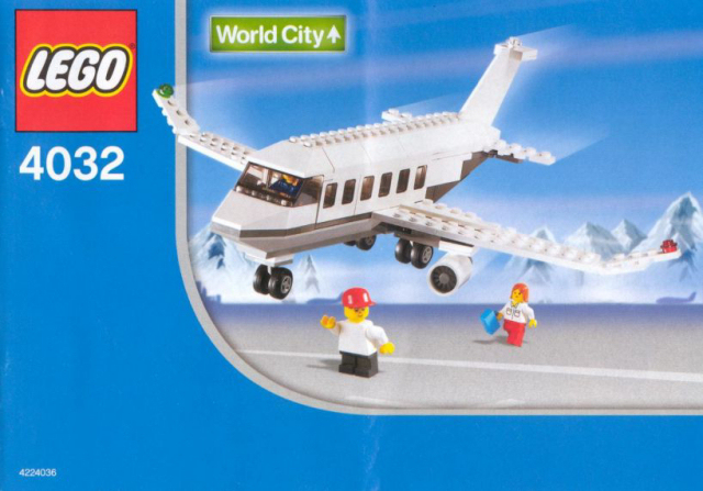 4032 Holiday Jet (SWISS Version) (Used) LEGO Town