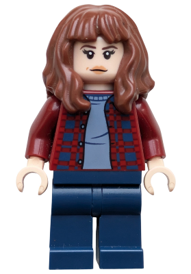 Joyce Byers - Dark Red Plaid Flannel Shirt, Dark Blue Legs (st023)