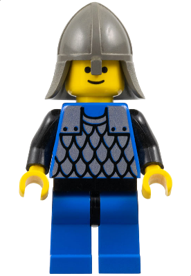 Scale Mail - Blue, Blue Legs with Black Hips, Dark Gray Neck-Protector (cas142)