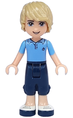 Friends Andrew - Dark Blue Cropped Trousers, Bright Light Blue Polo Shirt (frnd0047)