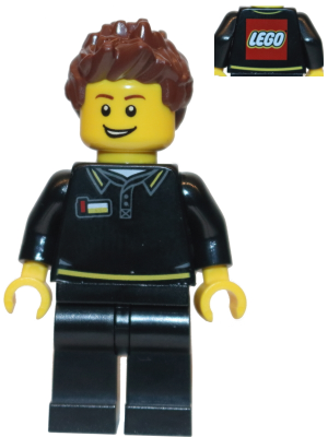 LEGO Store Employee, Male, Black Shirt (gen090)