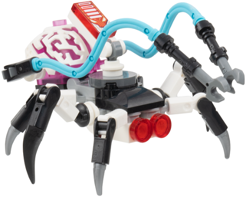 Cyber Brain Spider - 6 Legs, Medium Azure Appendages