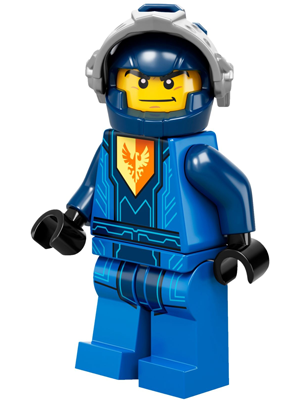 Clay Moorington - Dark Blue Helmet, Flat Silver Visor (Battle Suit Clay) (nex083)