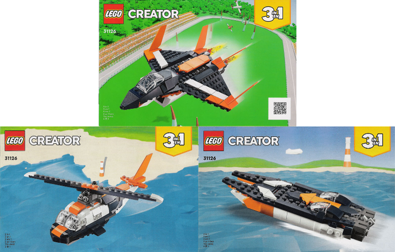 31126 Supersonic-jet (Certified) LEGO Creator
