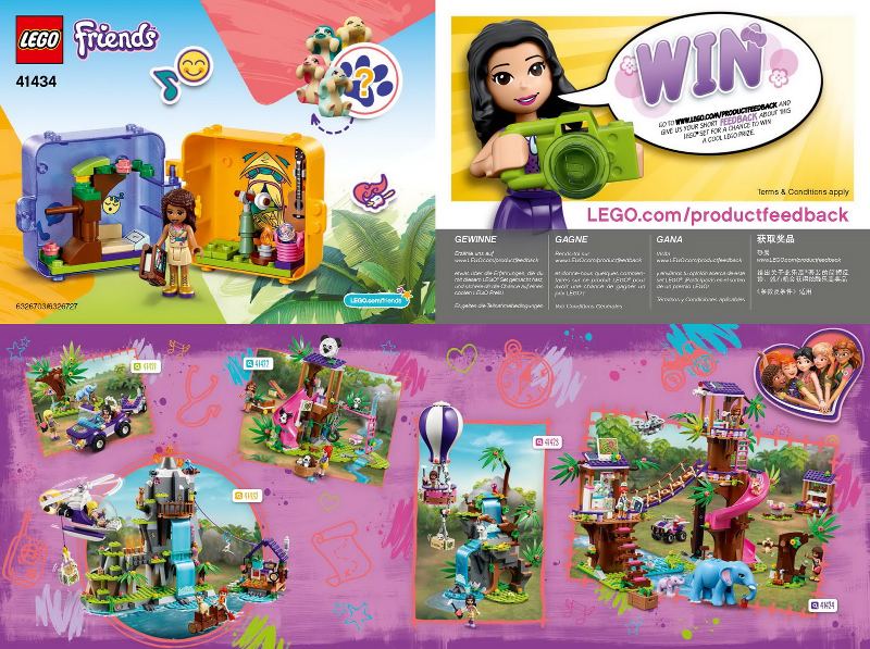 41434 Andrea's Jungle Play Cube (Certified) LEGO Friends