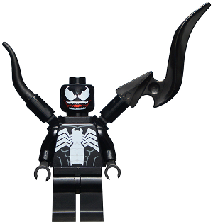 Venom - White Teeth Parted, 2 Back Appendages Asymmetrical (sh0690)