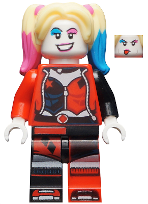 Harley Quinn - Bright Light Yellow Hair, Jacket Open, Corset (sh0650)