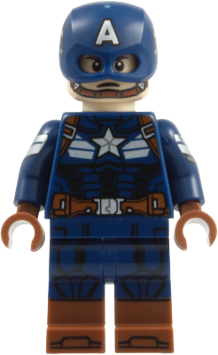 Captain America - Dark Blue Suit, Printed Arms (sh1128)