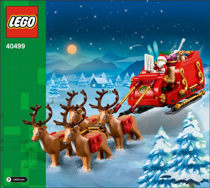 40499 Santa's Sleigh (Certified) LEGO Seasonal