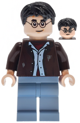 Harry Potter - Dark Brown Open Jacket, Sand Blue Legs (hp597)