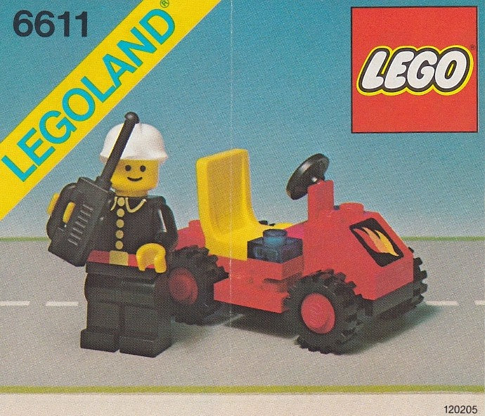 6611 Fire Chief's Car (Certified) LEGO Town