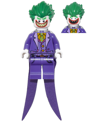 The Joker - Long Coattails, Smile with Pointed Teeth Grin, Neck Bracket (sh0353)