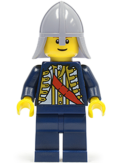 Red Sash, Light Bluish Gray Neck Protector (cas479)