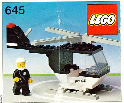 645 Police Helicopter (Used) LEGO Town