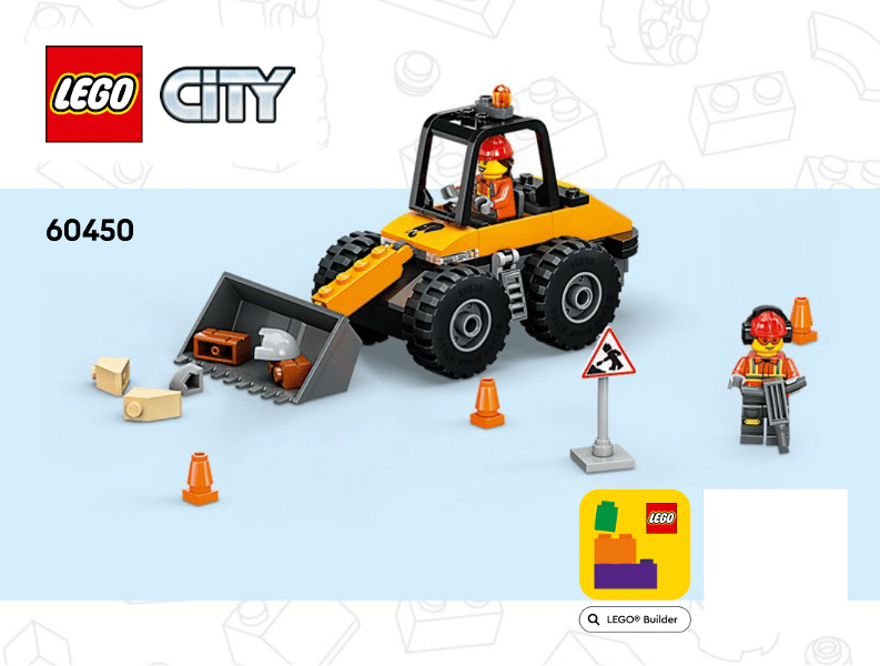 60450 Yellow Construction Wheel Loader (Used) LEGO City