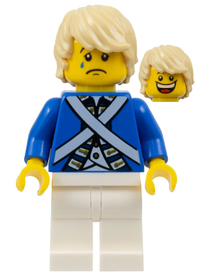 Bluecoat Soldier 7 - Tousled Hair (Head 4549620) (pi175)