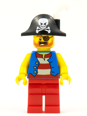 Pirate Captain - White Plume Feather (pi180)
