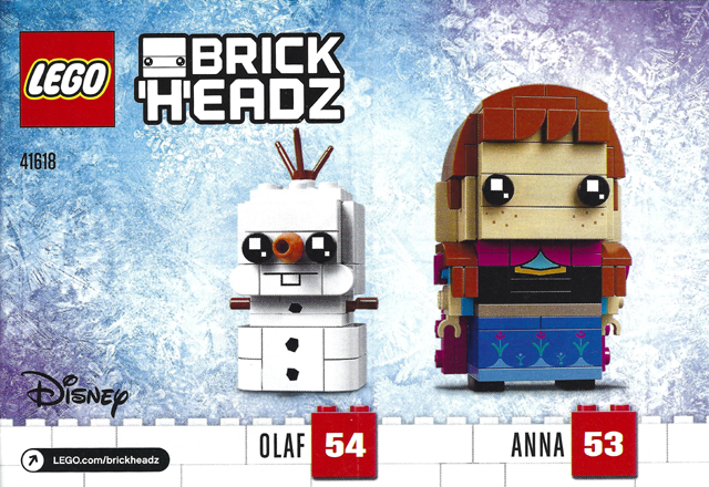 41618 Anna & Olaf (Certified) LEGO BrickHeadz