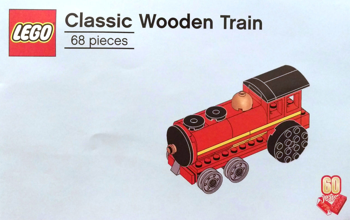 6258623 60th Anniversary Classic Wooden Train (Certified) LEGO Promotional