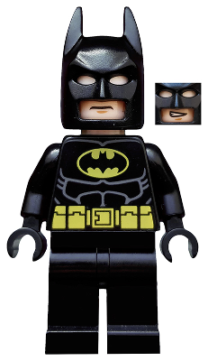 Batman - Black Suit with Yellow Belt and Crest (Type 2 Cowl, no Cape) (tlm082)