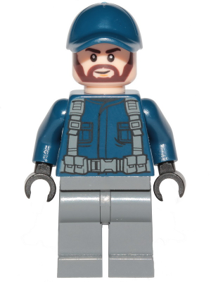 ACU Guard - Male, Dark Blue Cap, Light Nougat Head, Beard (jw061)