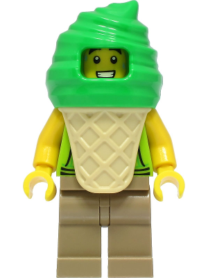Ice Cream Vendor - Male, Lime Hoodie, Bright Green Ice Cream Suit (cty1389)