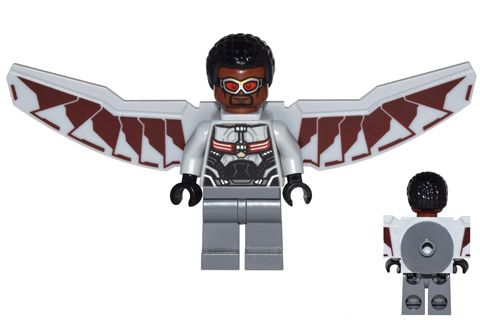 Falcon - Light Bluish Gray and Dark Red Wings (sh0261)