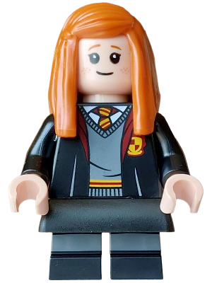Ginny Weasley - Gryffindor Robe Open, Black Short Legs, Skirt (hp627)