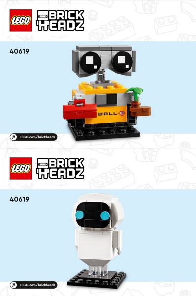 40619 EVE & WALL-E (Certified) LEGO BrickHeadz