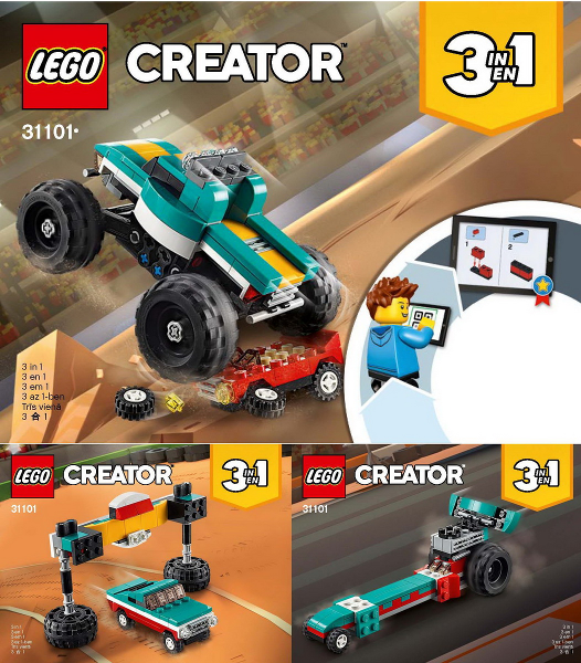 31101 Monster Truck (Certified) LEGO Creator