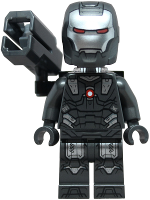 War Machine - Pearl Dark Gray and Silver Armor with Neck Bracket, Ingot, Plate with Clip and Shooter (sh1092)