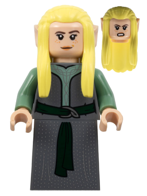 Rivendell Elf - Female, Dark Bluish Gray Robe (lor120)
