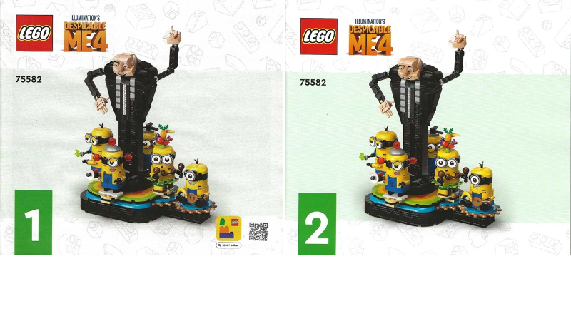 75582 Brick-Built Gru and Minions (Used) LEGO Despicable Me