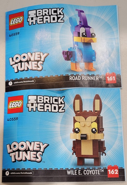 40559 Road Runner & Wile E. Coyote (Certified) LEGO BrickHeadz
