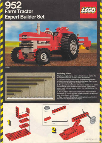 952 Farm Tractor (Certified) LEGO TECHNIC