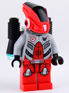 Red Robot Sidekick with Jet Pack (gs006)