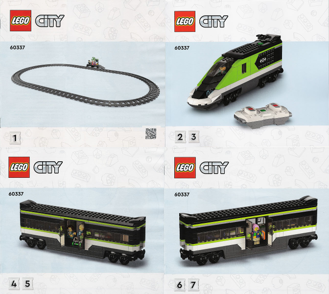 60337 Express Passenger Train (Used) LEGO City