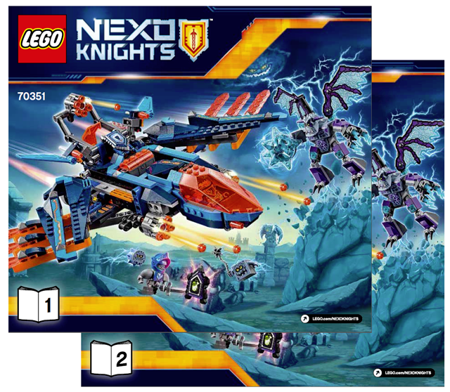 70351 Clay's Falcon Fighter Blaster (Used) LEGO Nexo Knights