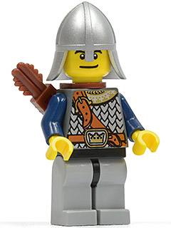 Fantasy Era - Crown Knight Scale Mail with Chest Strap, Helmet with Neck Protector, Dual Sided Head (cas385)