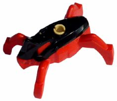 Hero Factory Jumper - Black Top and Red Base (hf009)