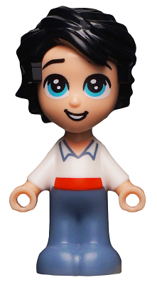 Prince Eric - Micro Doll, White Shirt, Sand Blue Pants (dp087)