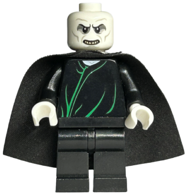 Lord Voldemort - White Head, Black Cape, Green Robe Lines (dim037)