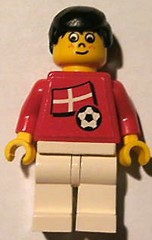 Soccer Player - Danish Player 5, Danish Flag Torso Sticker on Front, Black Number Sticker on Back (specify number in listing) (soc040s01)
